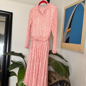 Vintage Pink Floral Dress